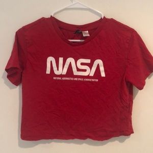 red H&M NASA tee shirt